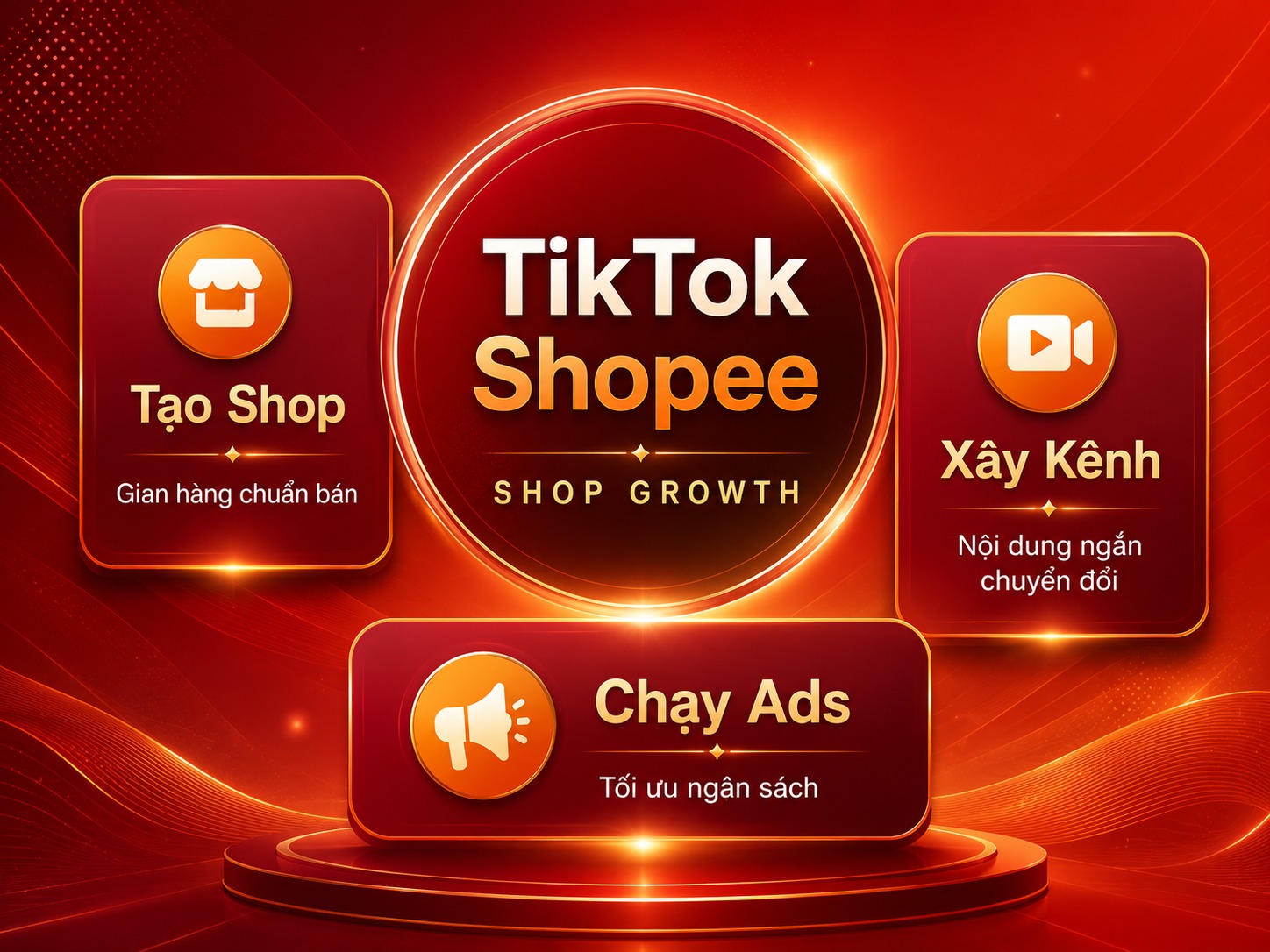 Tạo Shop, Chạy Ads &amp; Xây Kênh TikTok - Shopee